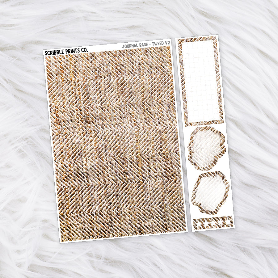 Journaling Base - 60+ Pattern Options! // Matte Stickers