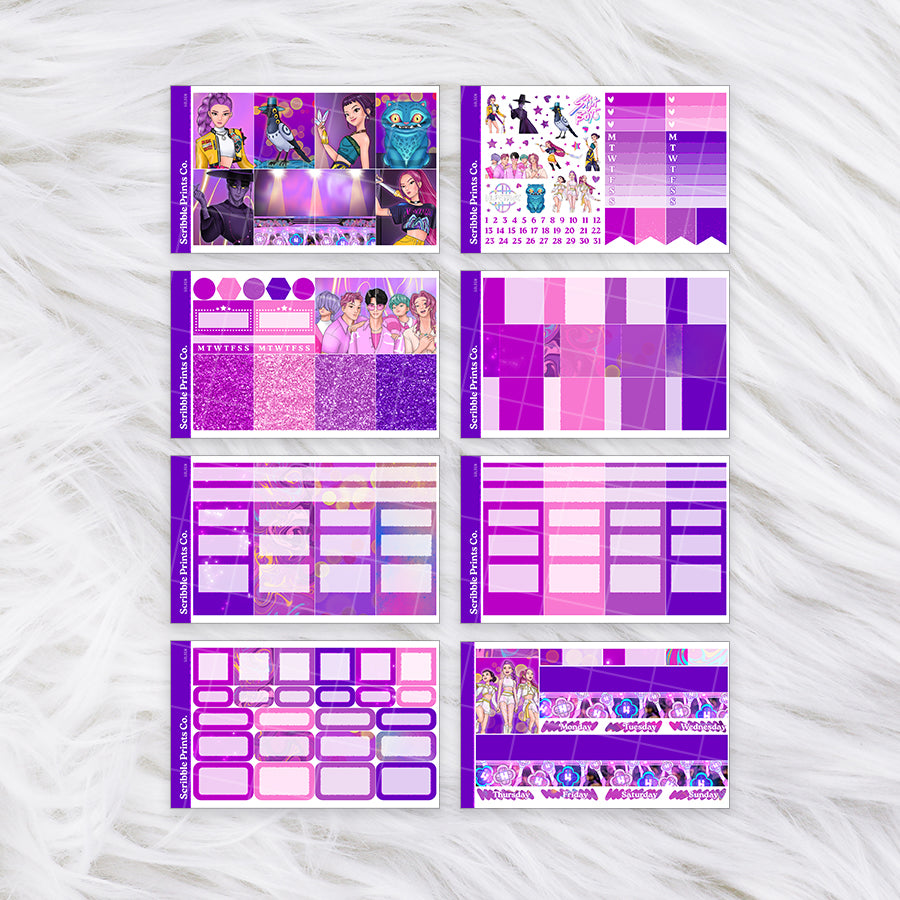 Golden – Glossy Weekly Planner Kit