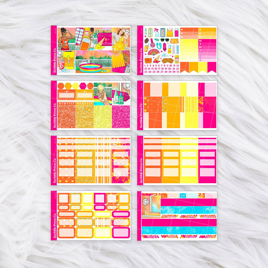 Heatwave – Glossy Weekly Planner Kit