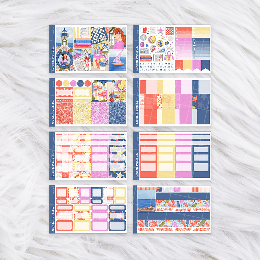 Coastal Life – Glossy Weekly Planner Kit