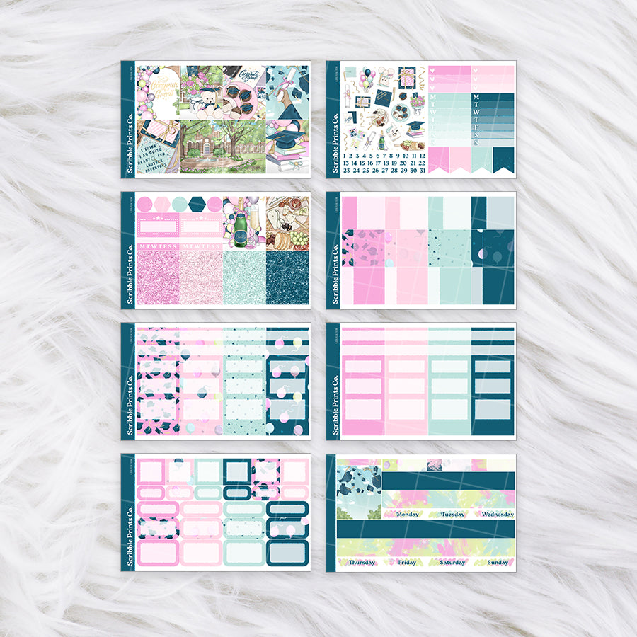 Graduation – Glossy Weekly Planner Kit