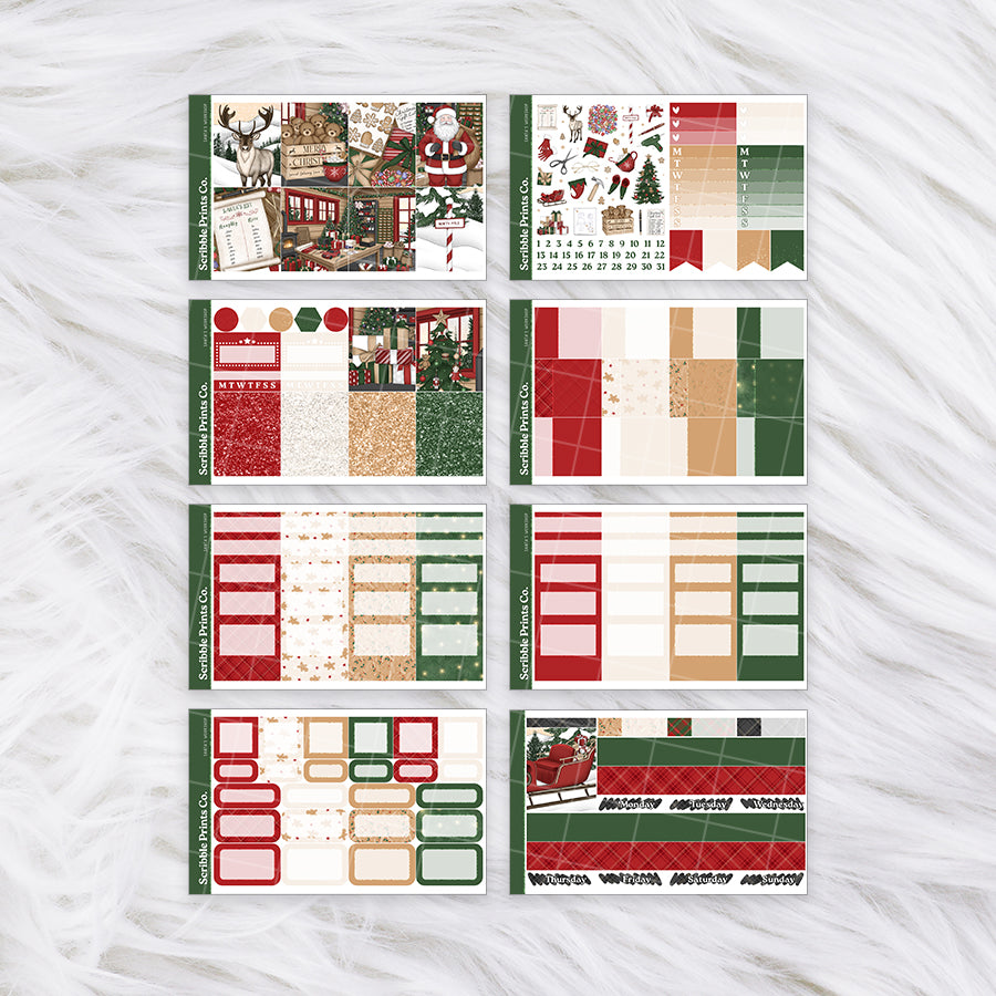 Santa's Workshop – Glossy Weekly Planner Kit