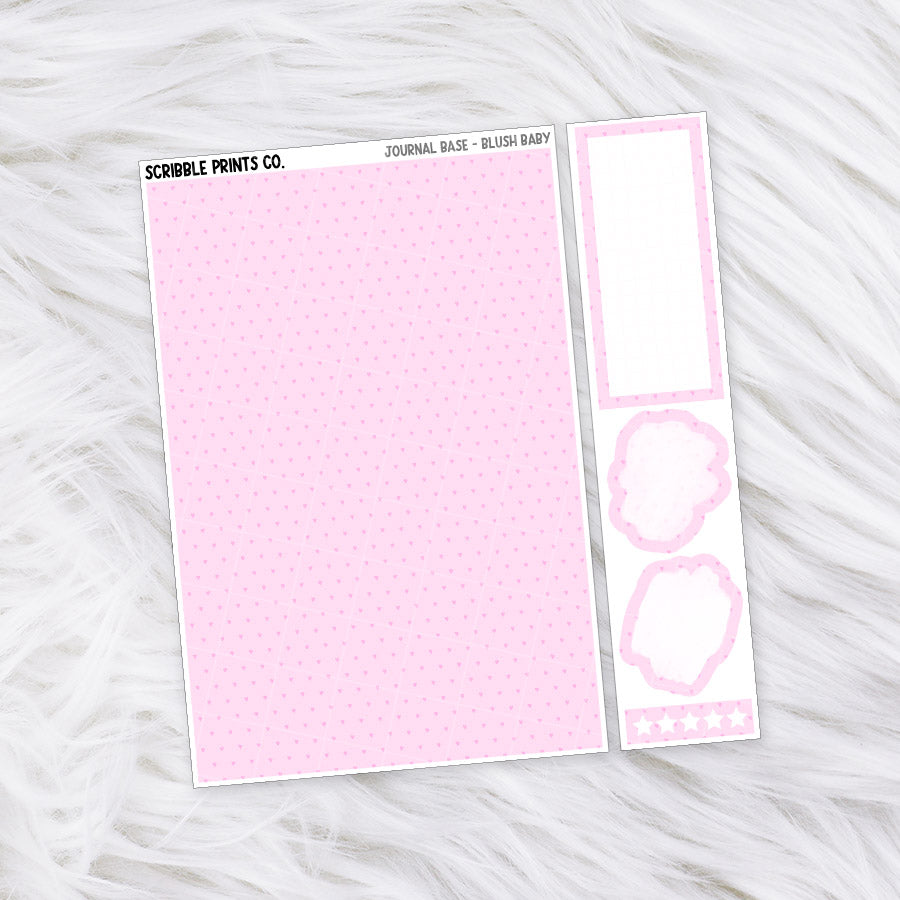Journaling Base - 60+ Pattern Options! // Matte Stickers