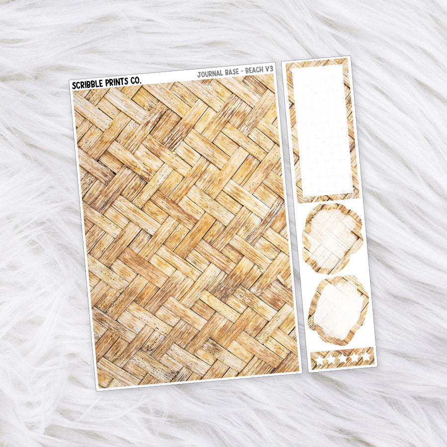 Journaling Base - 60+ Pattern Options! // Matte Stickers
