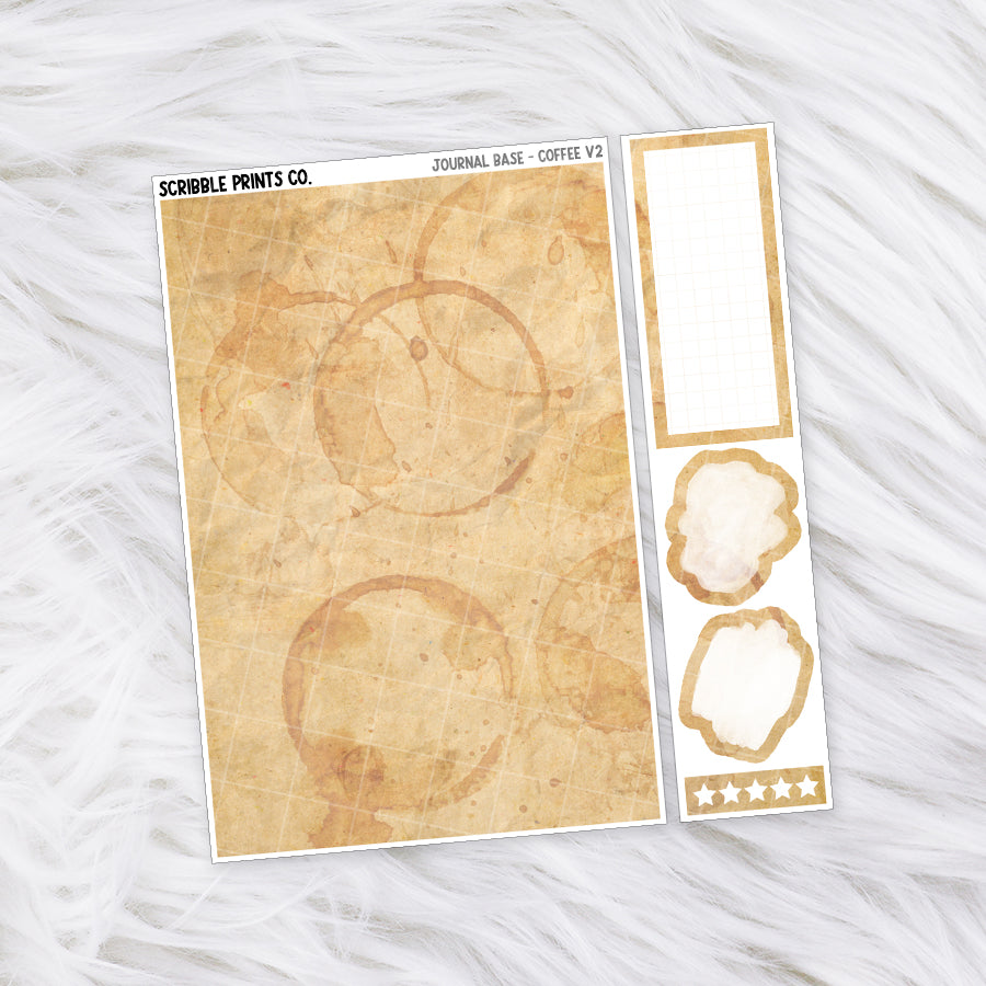 Journaling Base - 60+ Pattern Options! // Matte Stickers