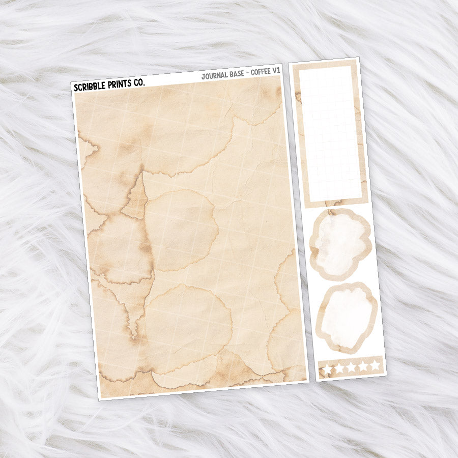 Journaling Base - 60+ Pattern Options! // Matte Stickers