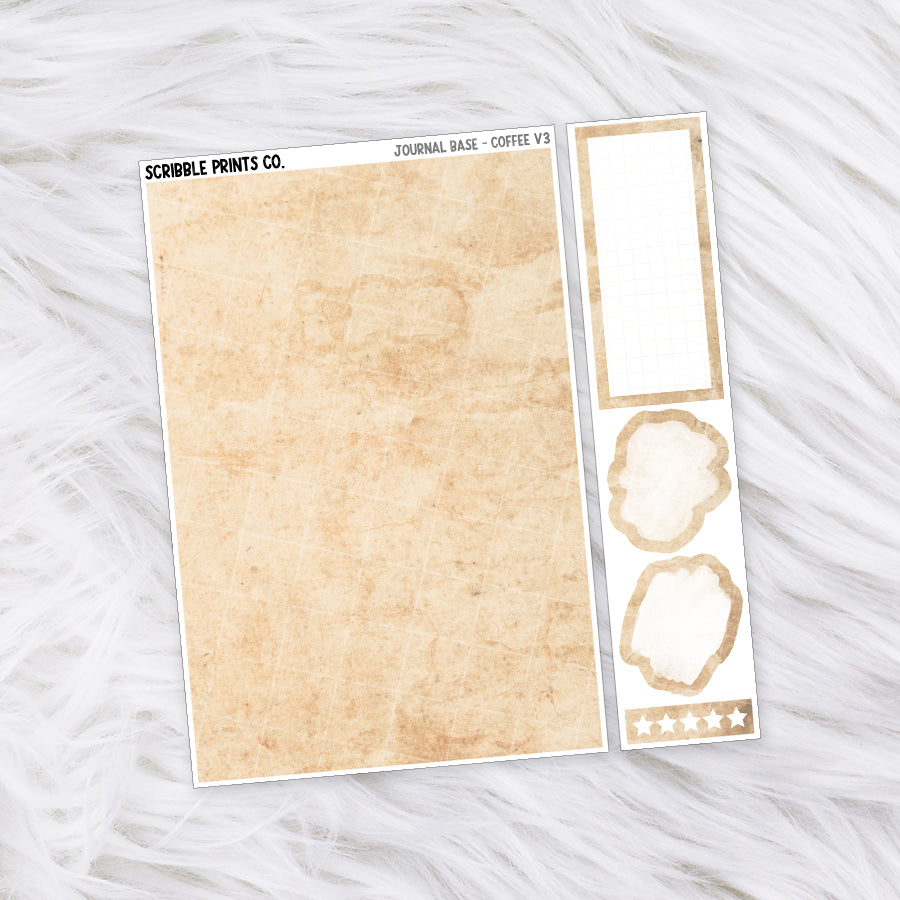 Journaling Base - 60+ Pattern Options! // Matte Stickers