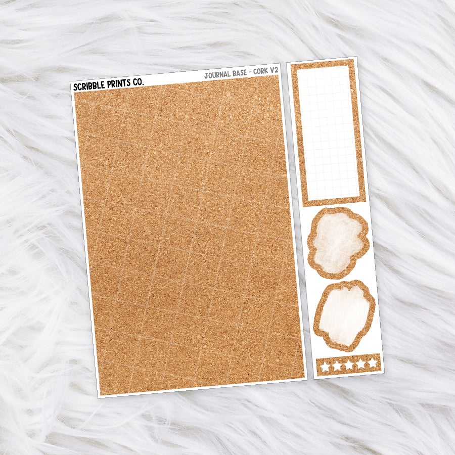 Journaling Base - 60+ Pattern Options! // Matte Stickers