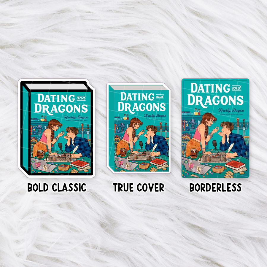 Custom Book Covers // Matte Journal Stickers