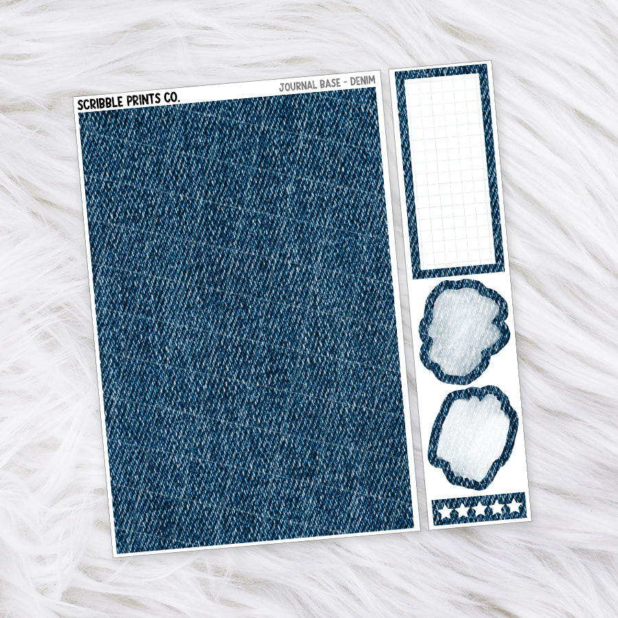 Journaling Base - 60+ Pattern Options! // Matte Stickers