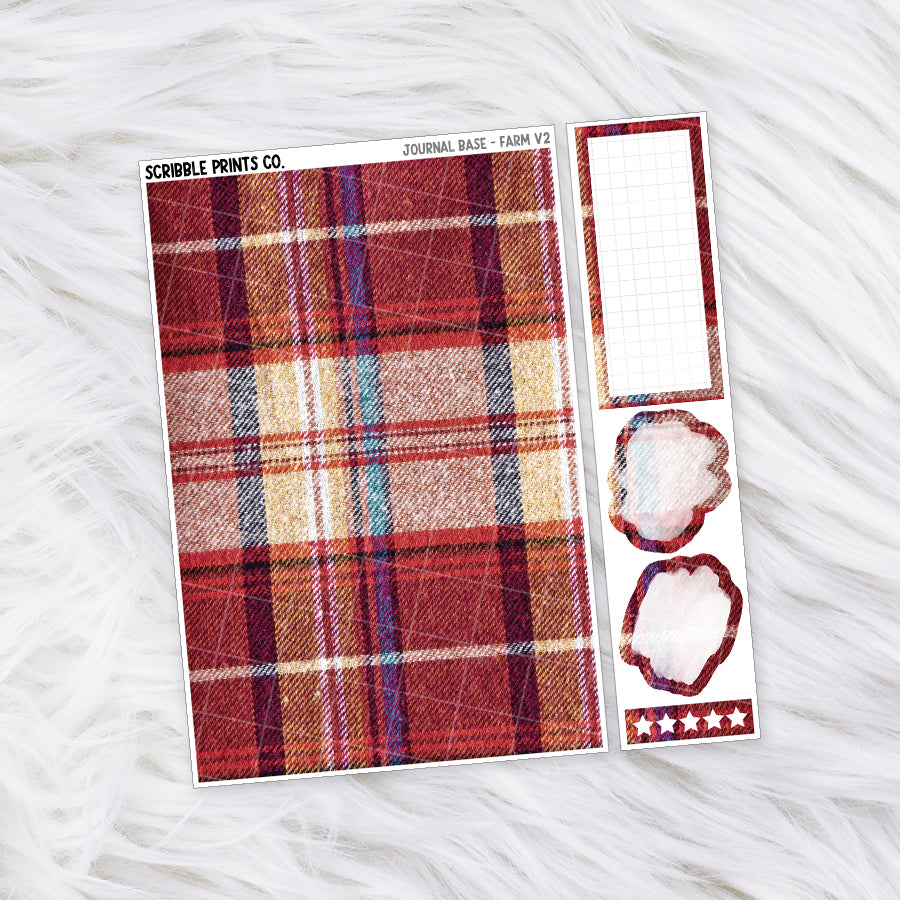 Journaling Base - 60+ Pattern Options! // Matte Stickers