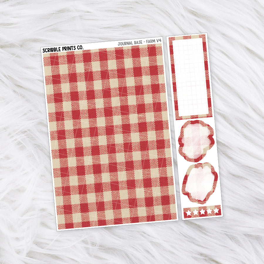 Journaling Base - 60+ Pattern Options! // Matte Stickers