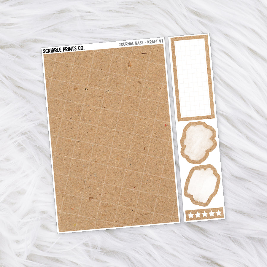 Journaling Base - 60+ Pattern Options! // Matte Stickers