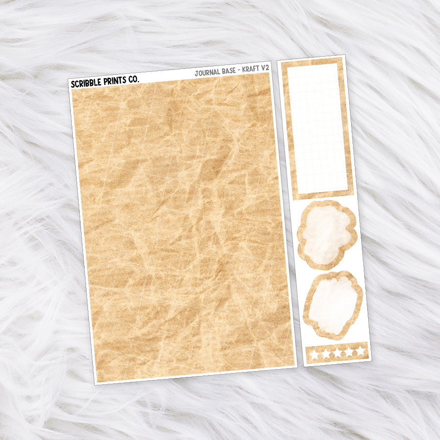 Journaling Base - 60+ Pattern Options! // Matte Stickers