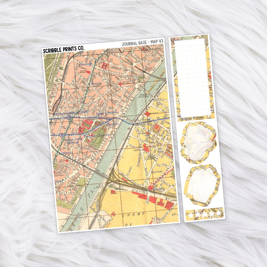 Journaling Base - 60+ Pattern Options! // Matte Stickers