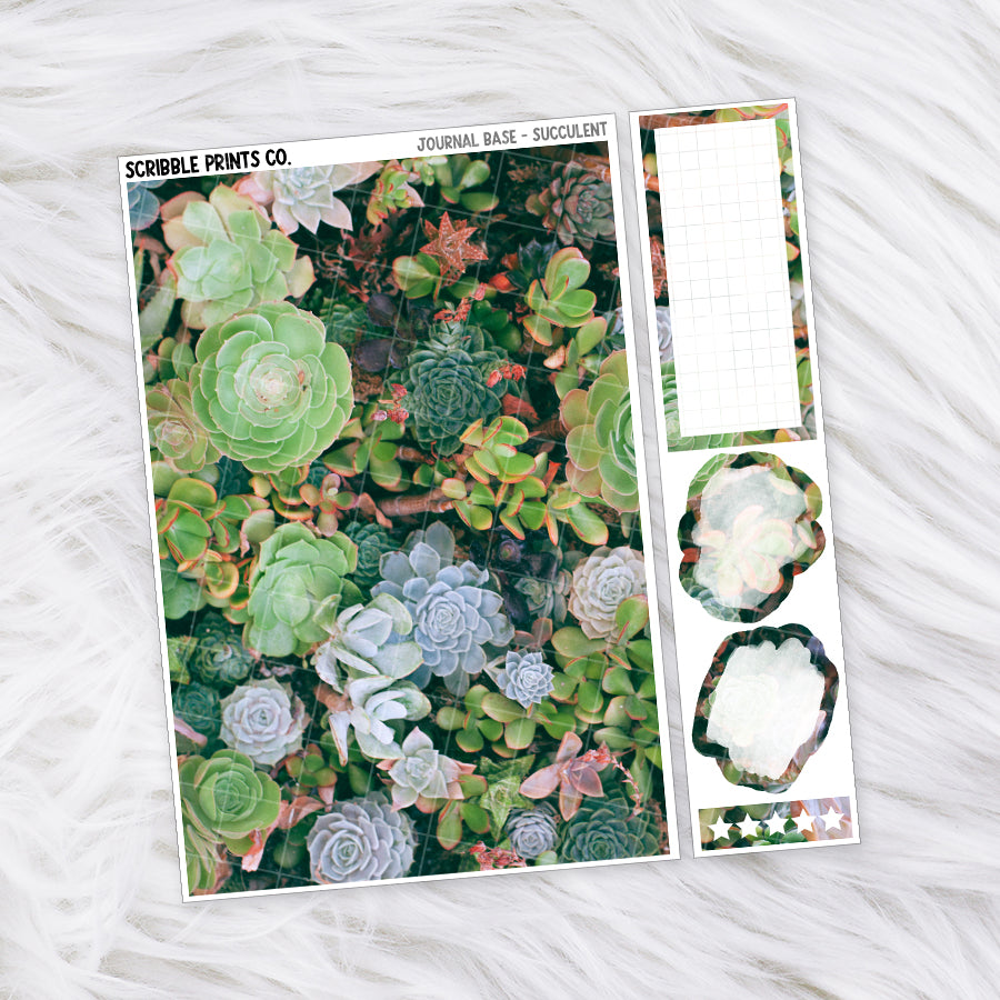 Journaling Base - 60+ Pattern Options! // Matte Stickers
