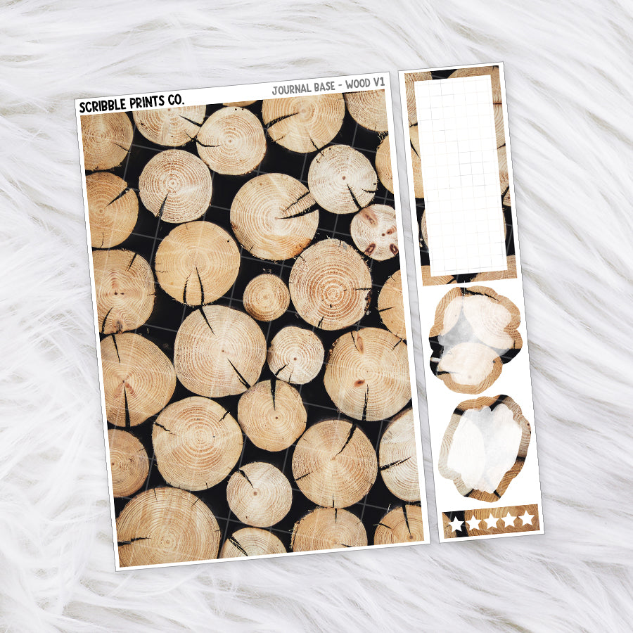 Journaling Base - 60+ Pattern Options! // Matte Stickers