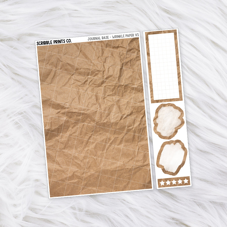 Journaling Base - 60+ Pattern Options! // Matte Stickers
