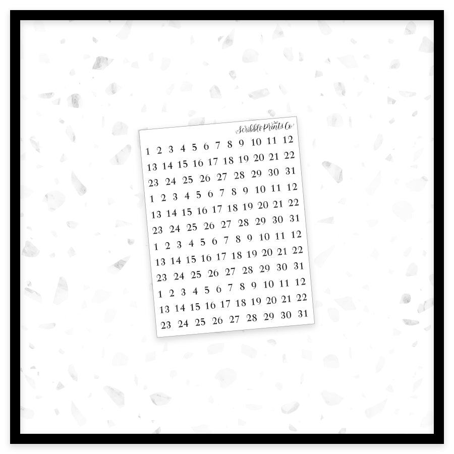 Date Squares // Foil