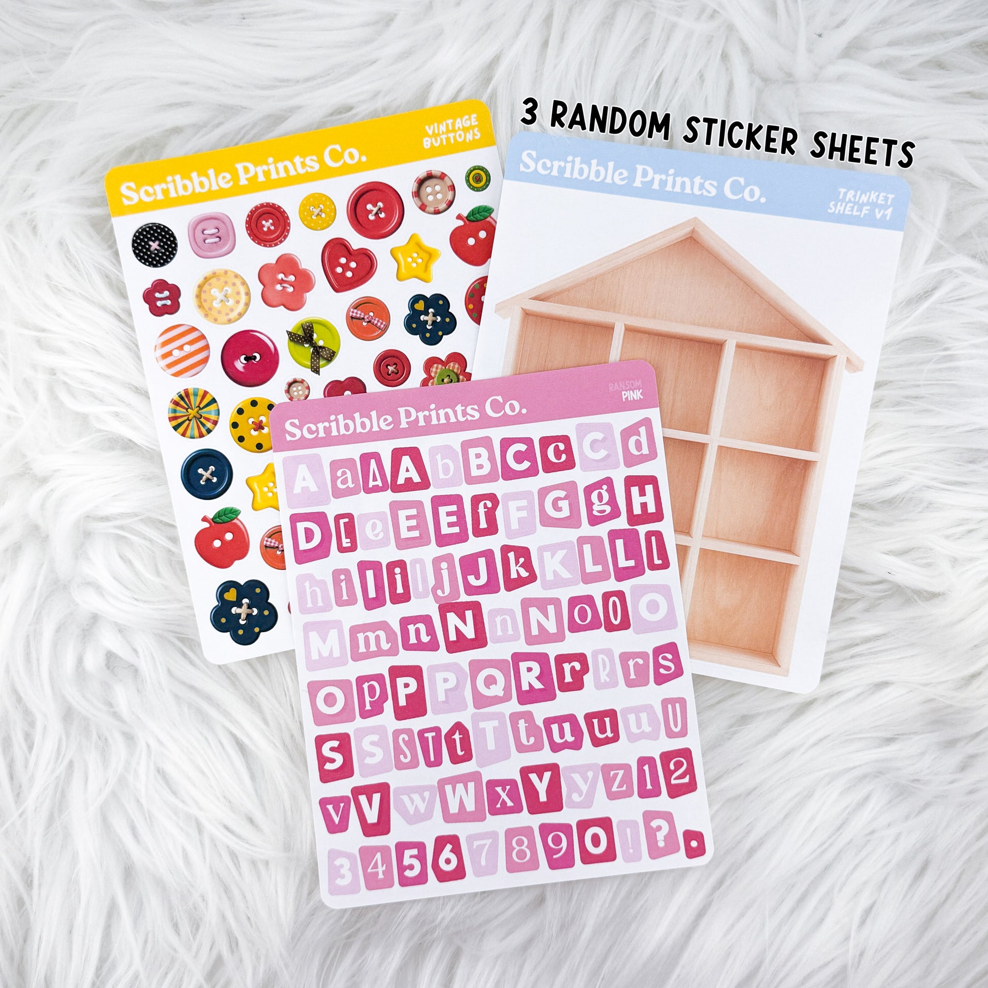 Junk Journal Sticker Starter Kit - Matte Stickers & Ephemera