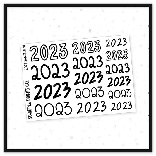 2023 Sampler V1 // Matte Reading Journal Stickers