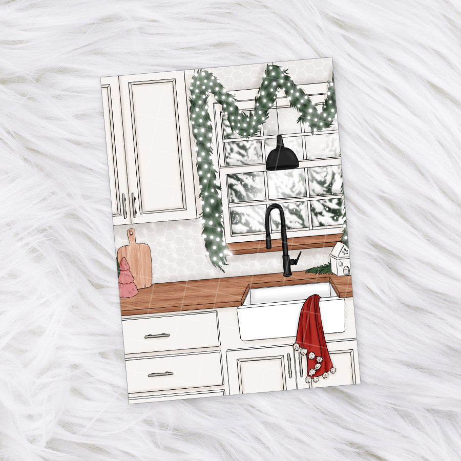 Home For Holidays Journal Sticker Collection | Matte Removable Reading & Planner Stickers8 - Large Sticker