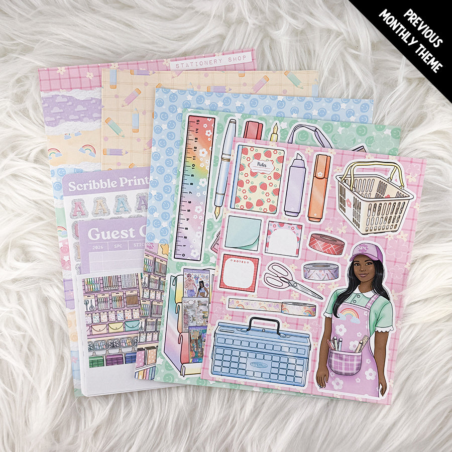 Junk Journal Sticker Kit - SPC Sticker Club