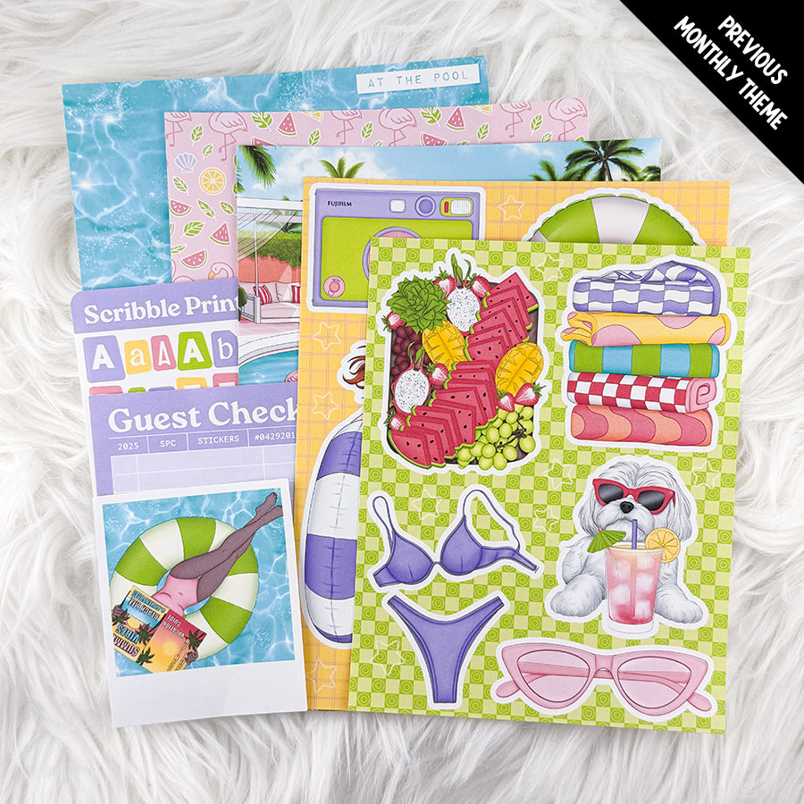 Junk Journal Collage - SPC Sticker Club