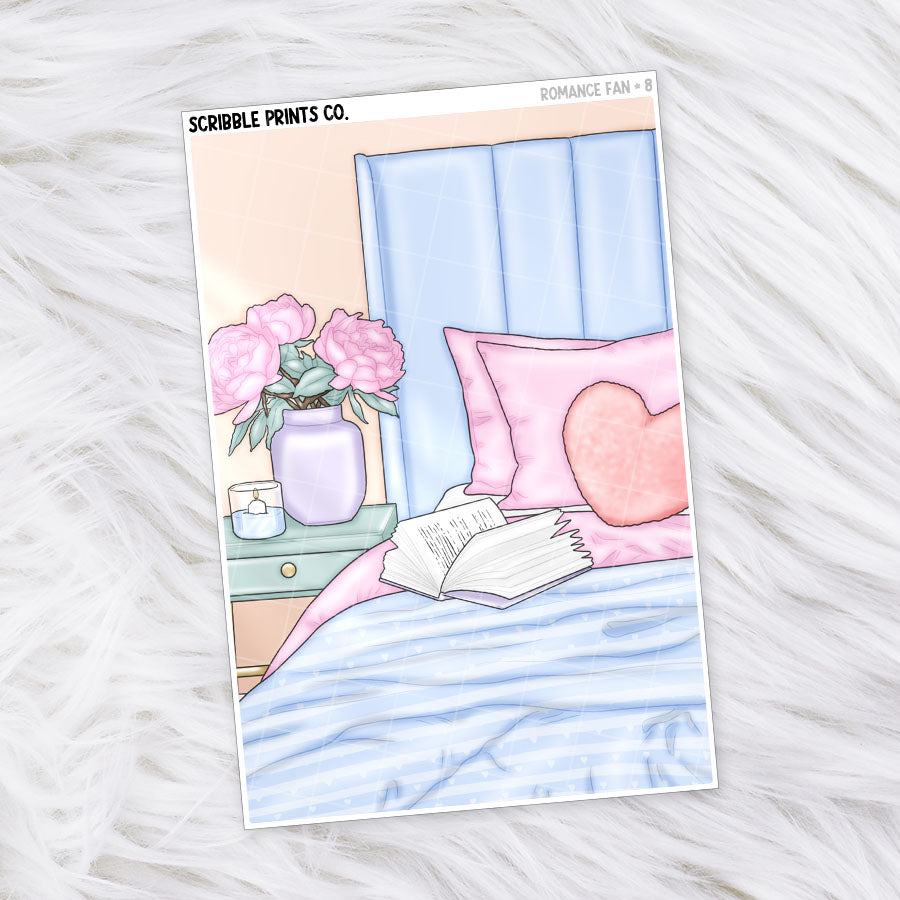 Romance Fan // Matte Journal Sticker Collection