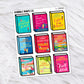Book Covers - Authors // Matte Journal Stickers