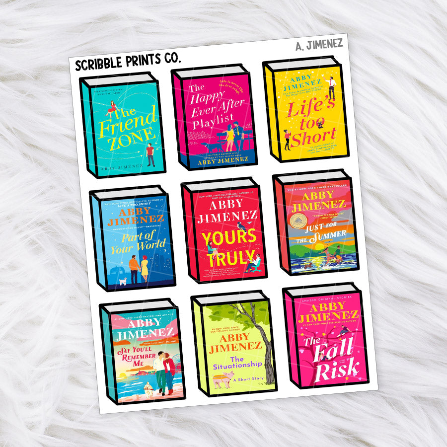 Book Covers - Authors // Matte Journal Stickers