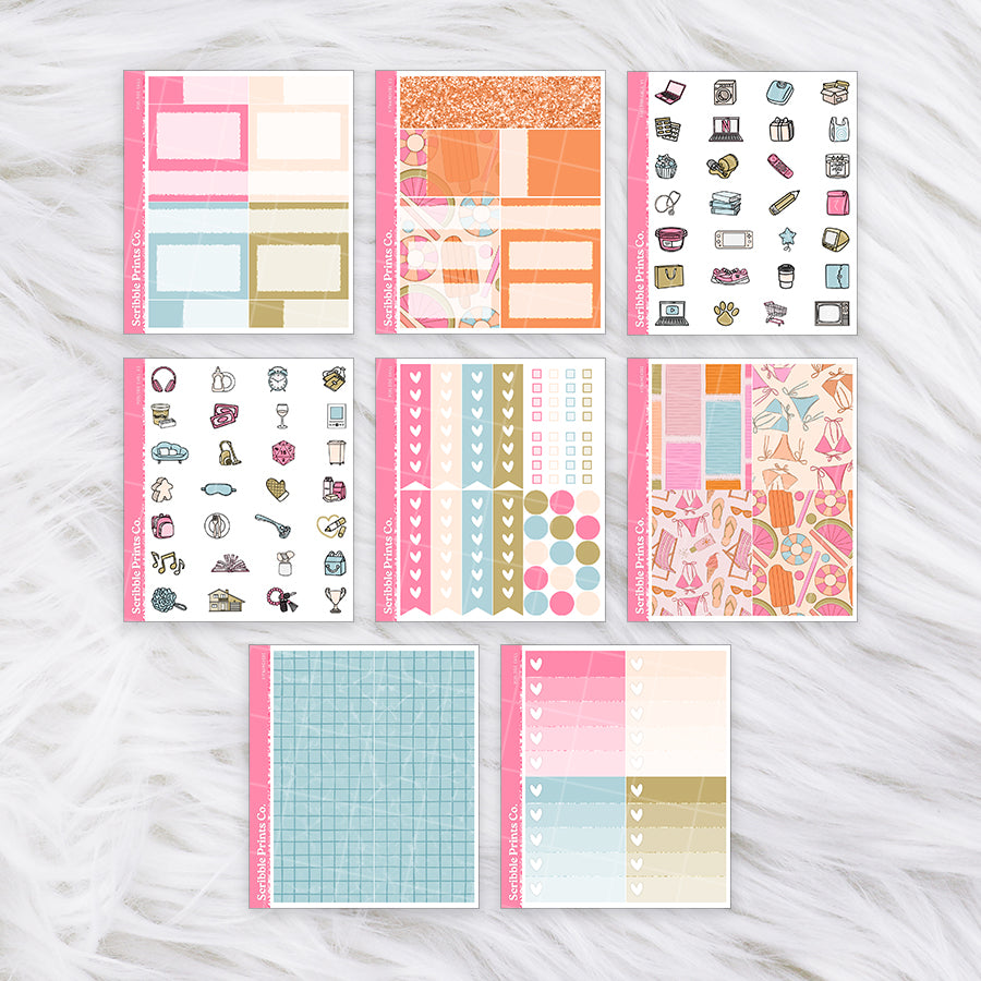 Poolside Chill – Glossy Weekly Kit Add-Ons