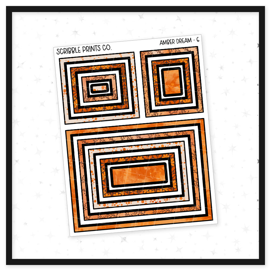 Amber Dream // Matte Journal Sticker Collection