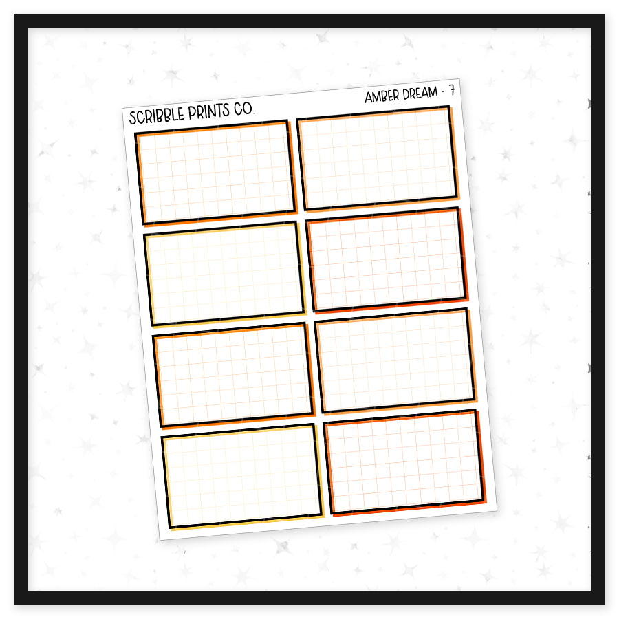 Amber Dream // Matte Journal Sticker Collection