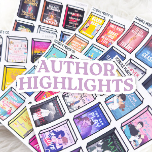 Book Covers - Authors // Matte Journal Stickers