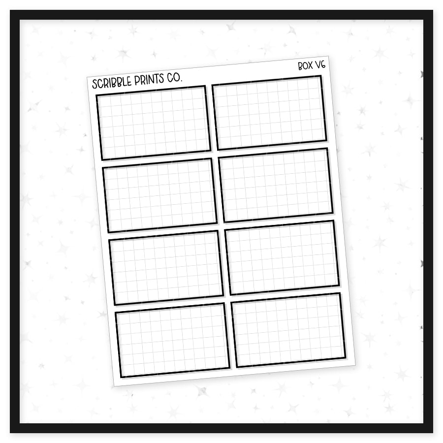 Box V6 // Matte Reading Journal Stickers