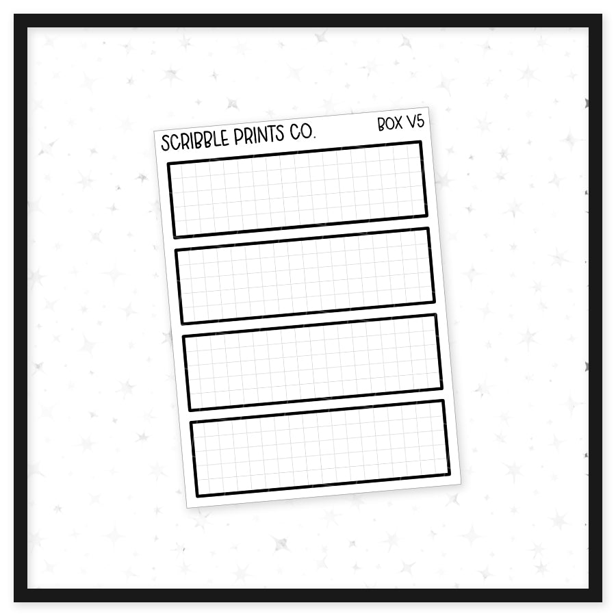 Box V5 // Matte Reading Journal Stickers