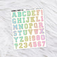 Chenille Letters // Matte Journal Stickers
