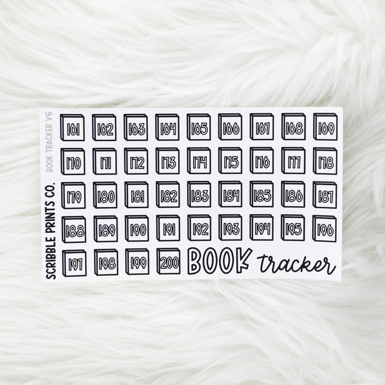 Book Trackers // Matte Reading Journal StickersV6