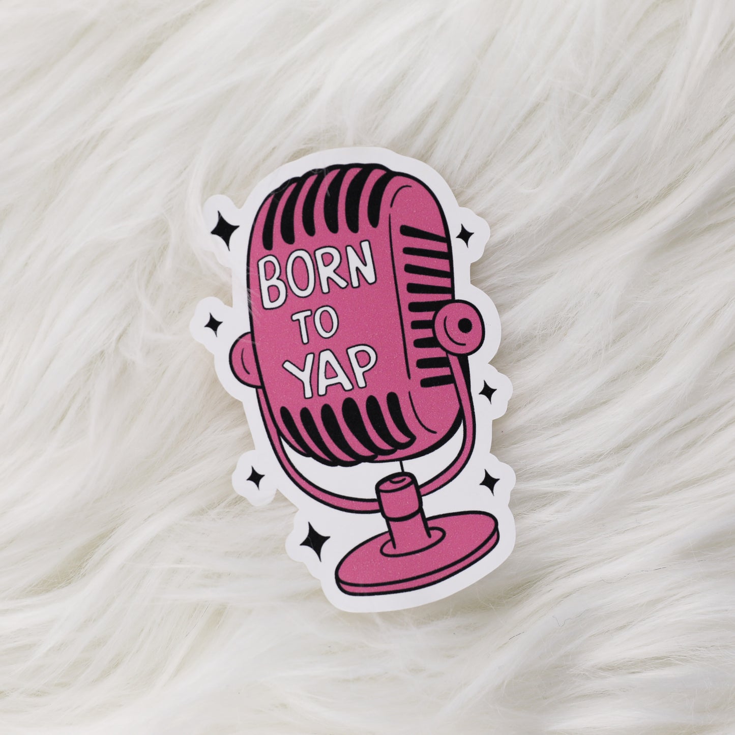 Born To Yap // Large Matte Deco Sticker for Journals