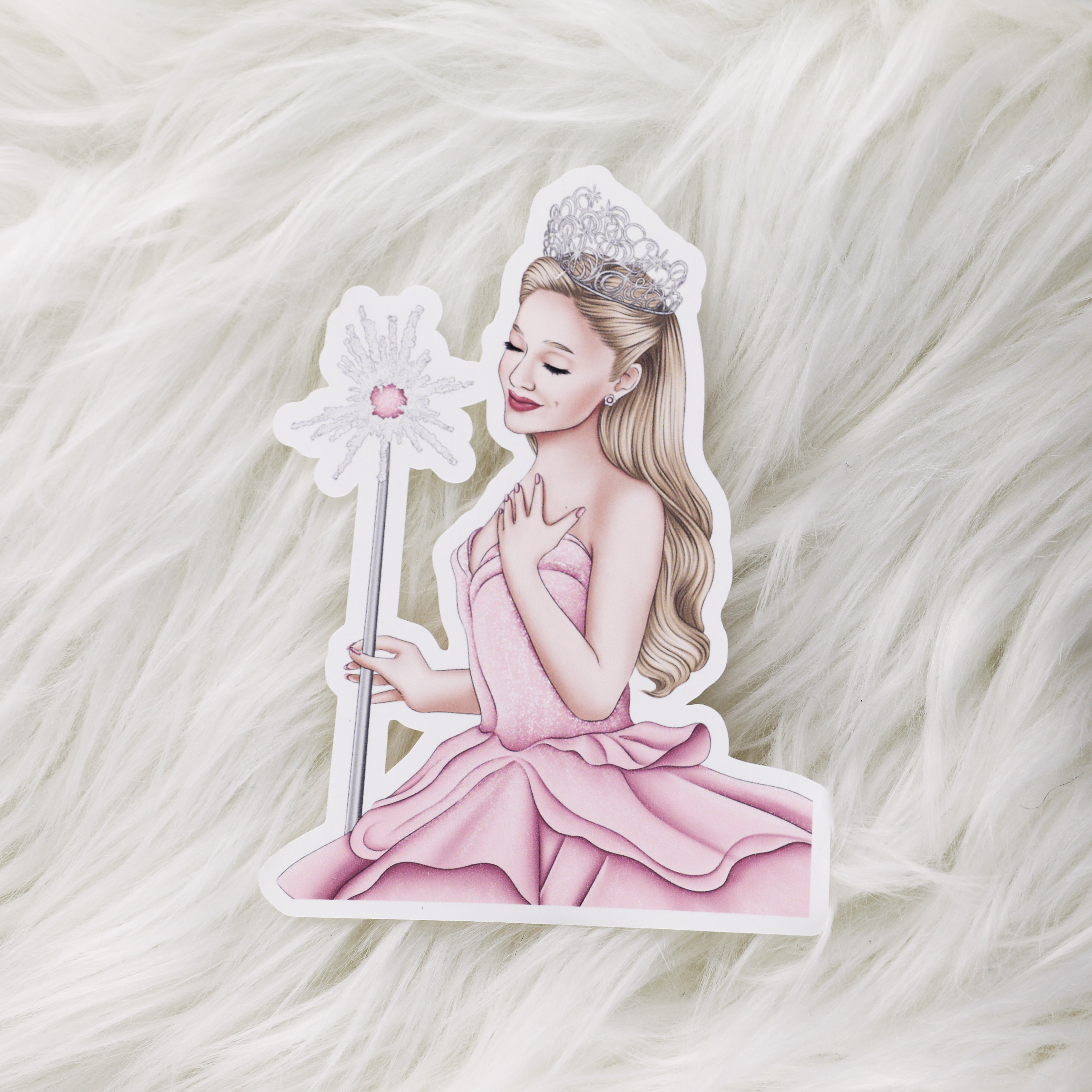 Glinda // Large Matte Deco Sticker for Journals