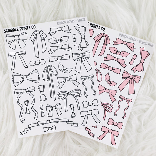 Bows // Matte Journal Stickers