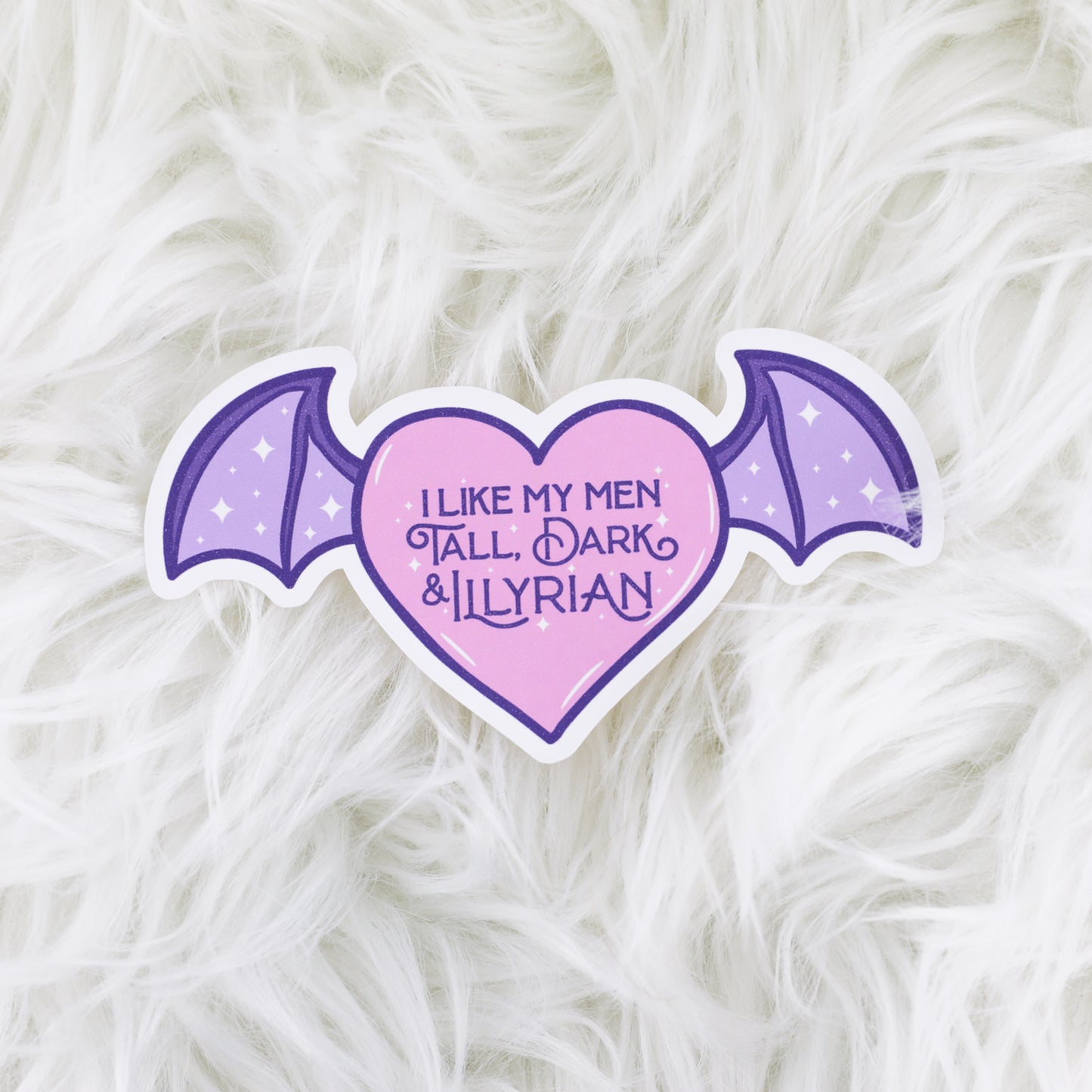 Tall Dark Illyrian // Large Matte Deco Sticker for Journals