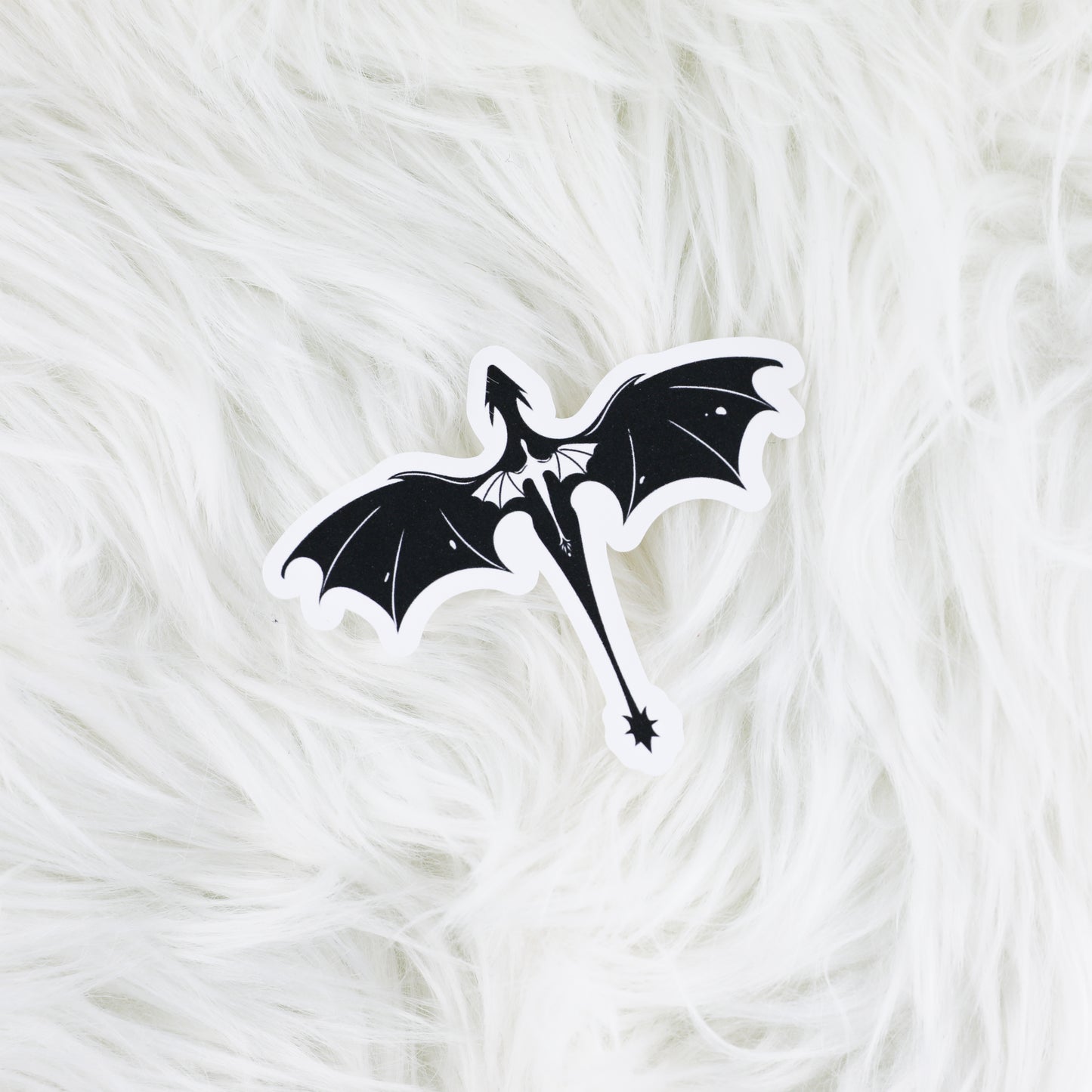 Double Dragon // Large Matte Deco Sticker for Journals
