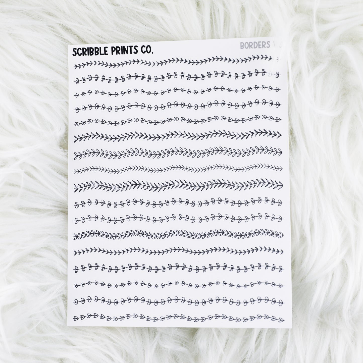Borders V3 // Matte Journal Stickers