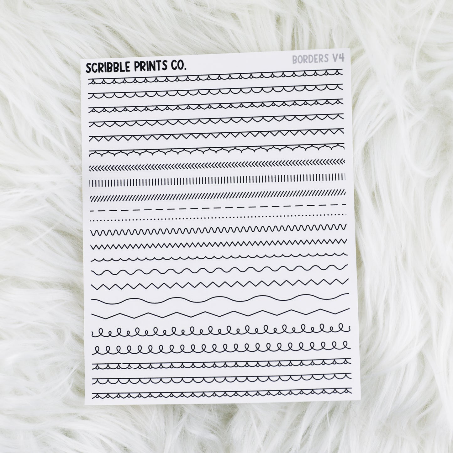 Borders V4 // Matte Journal Stickers