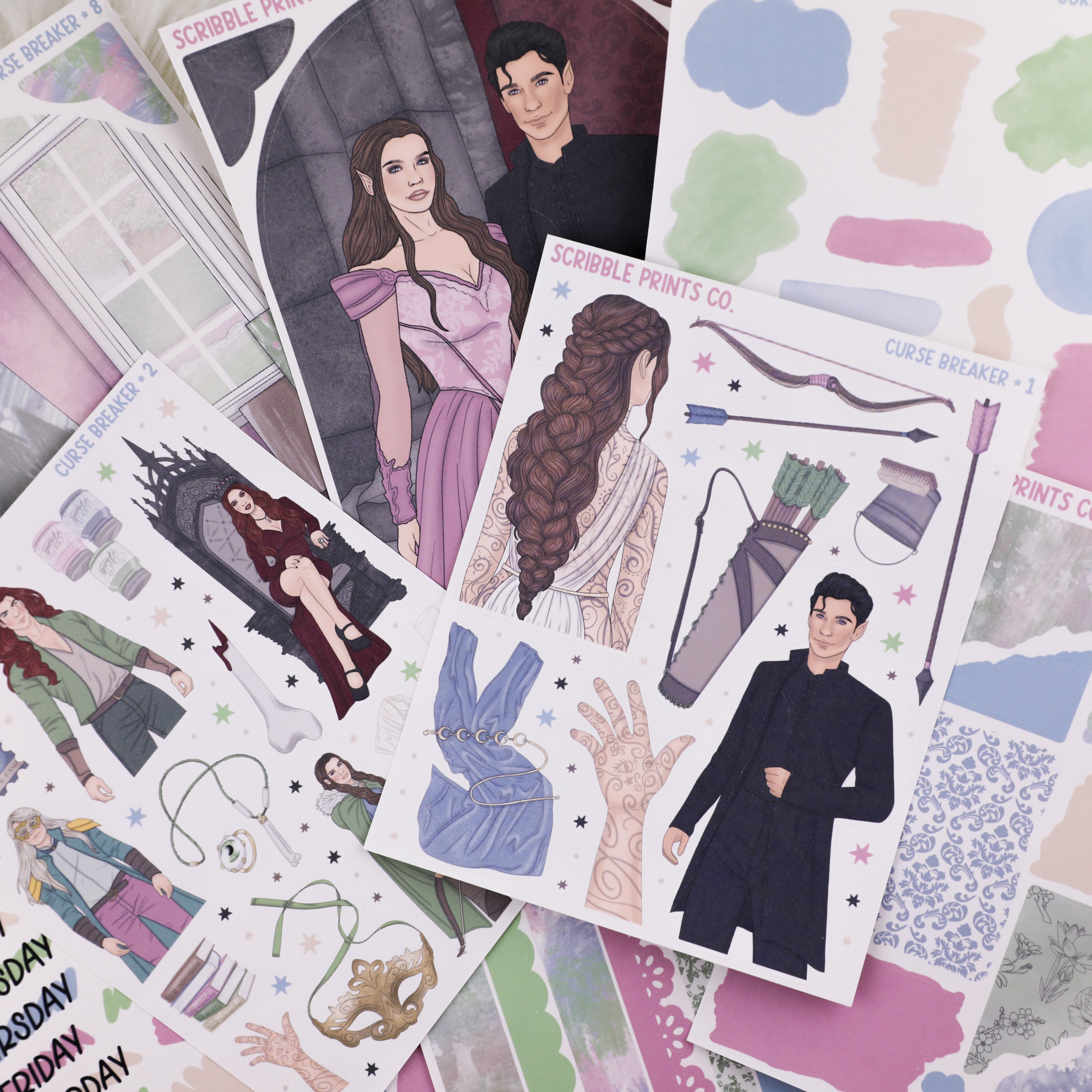 Curse Breaker // Matte Journal Sticker Collection