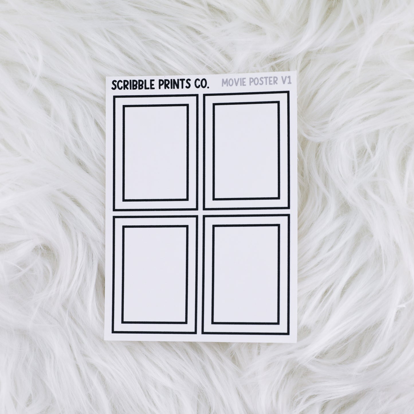 Movie Poster V1 // Matte Reading Journal Stickers