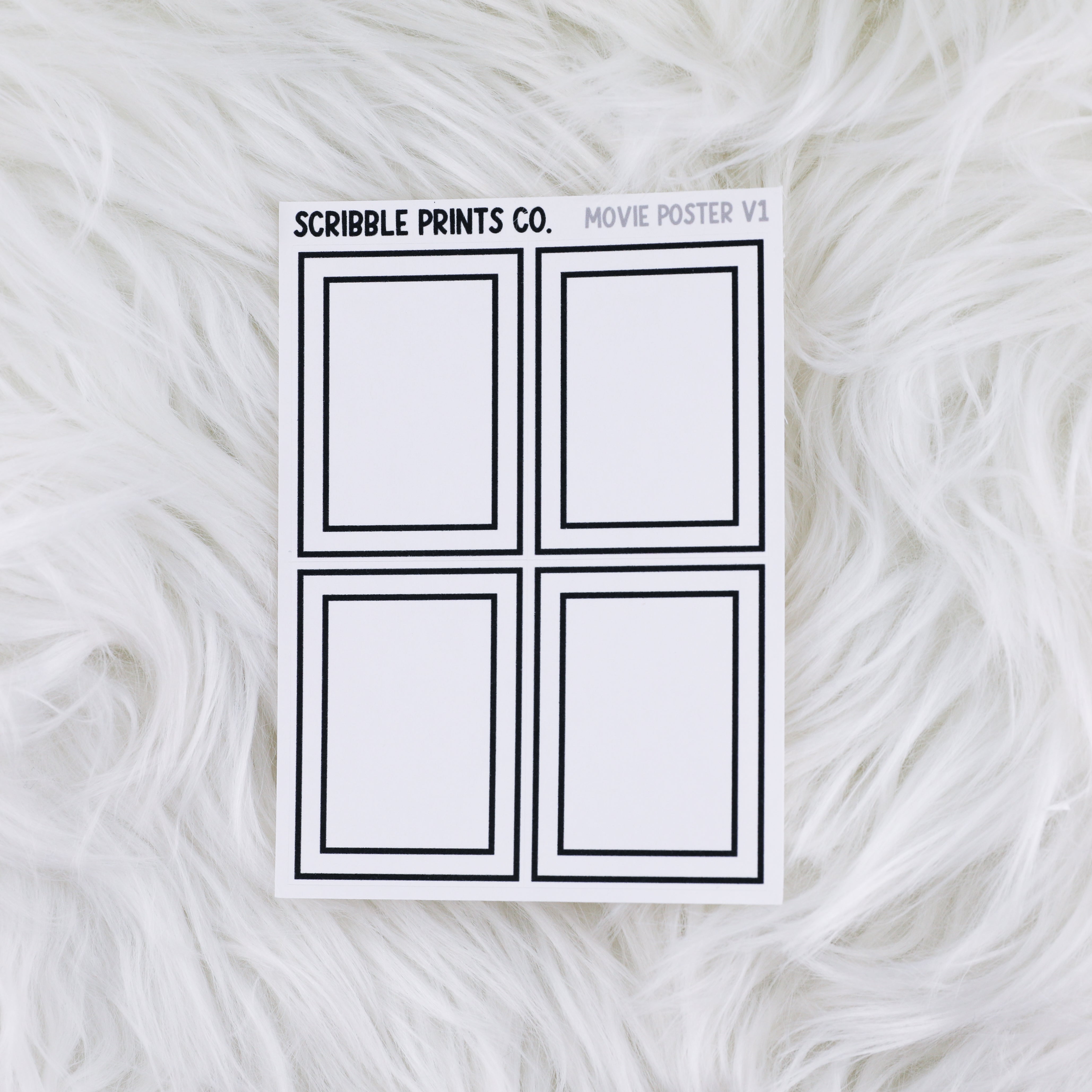 Movie Poster V1 // Matte Reading Journal Stickers