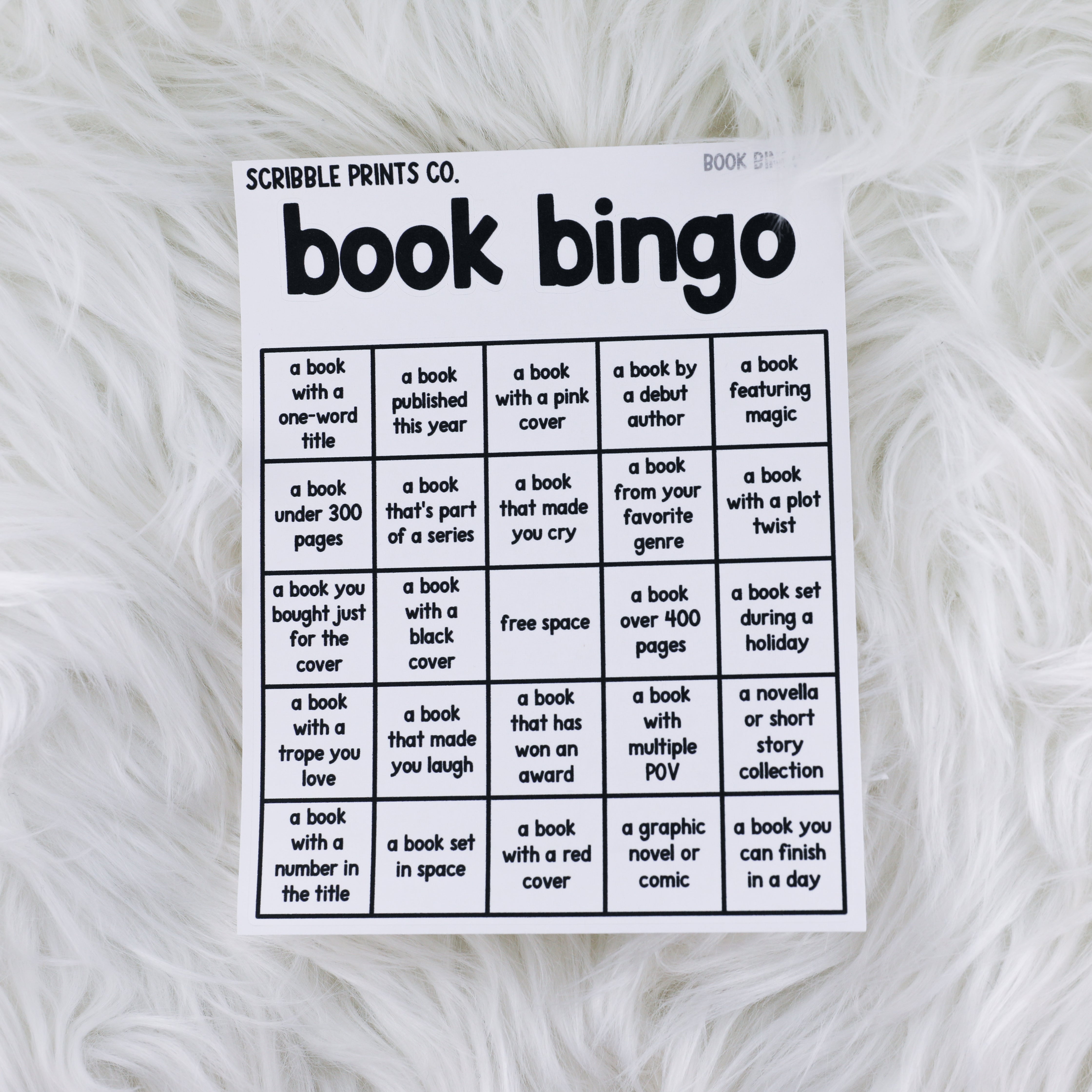 Book Bingo V1 // Matte Journal Stickers